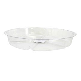 Soucoupe ronde transparent pour pots, 10"