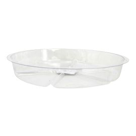 Soucoupe ronde transparent pour pots, 8"
