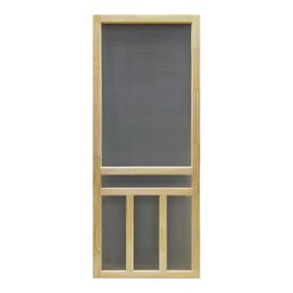 Porte moustiquaire Pavillon, 33" x 81", pin naturel
