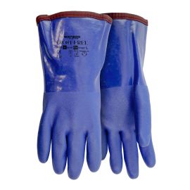 Gants en PVC anti-gel, doublure flanelle et acrylique, grand
