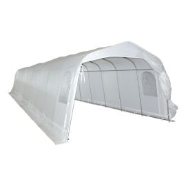 Abri d'auto simple, 11' x 32' x 7'3", 2 fen&ecirc;tres et 2 portes