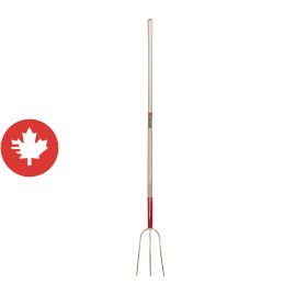 Fourche &agrave; foin, 3 dents 12", acier forg&eacute;, manche 54"