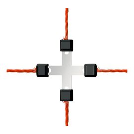 Litzclip electrical rope cross-connector
