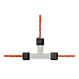 Litzclip electrical rope T-connector
