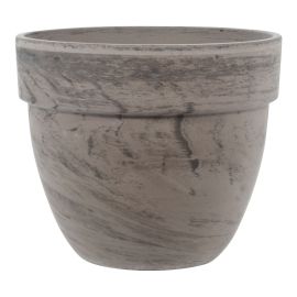 Basalt Ceramic Pot - Marble - 24 cm