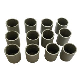 Embouts pour pattes d'abri d'auto, 1 1/4", plastique, 12/pqt