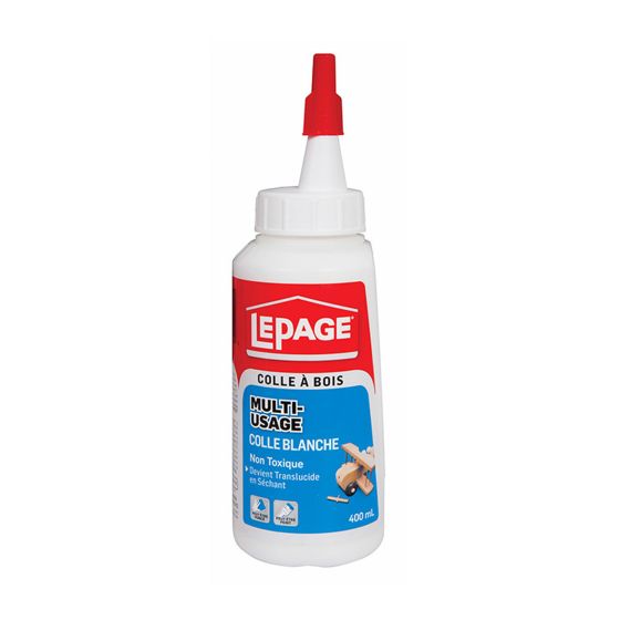 Colle à bois multi-usage, blanc, 400 ml