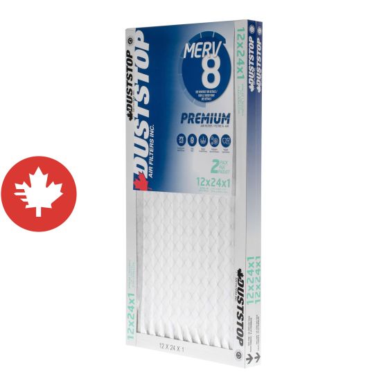 Filtre de fournaise électrostatique, 2/paquet, 1" x 12" x 24"