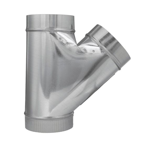 Wye Duct - 5" x 5" x 5" - 30-Gauge Galvanized Steel