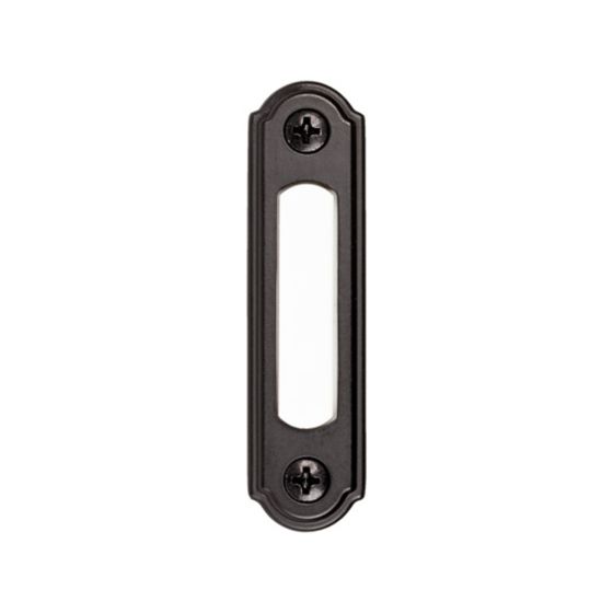 Sonnette de porte, cablé, lumineux, noir