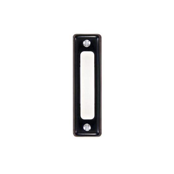 Sonnette de porte, cablé, lumineux, noir