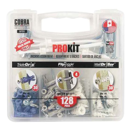 PROKIT Anchor Set - 128 pieces