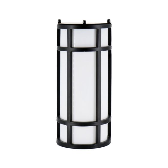 Luminaire mural extérieur DEL, Wilson, 12", noir