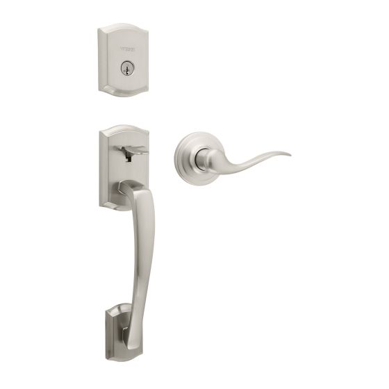 Prescott/Toluca Latch Handles, Satin Nickel