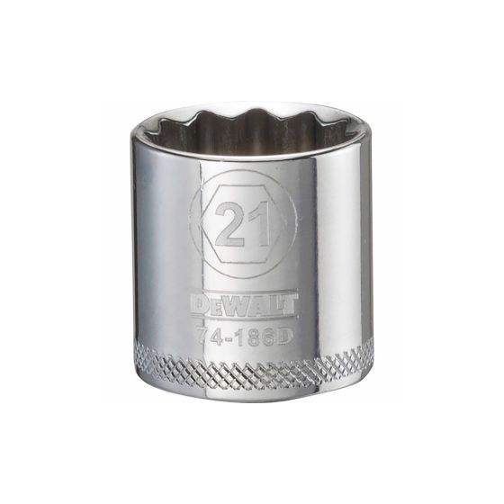 21 mm - 12 Point Short 3/8" Drive Socket