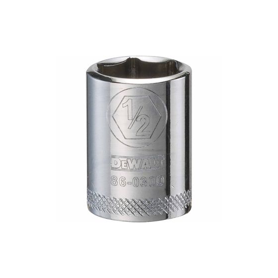 1/2" - 6 Point Short 1/4" Drive Socket