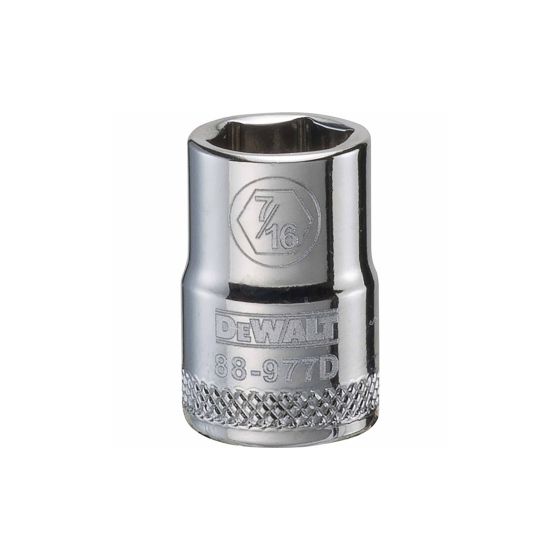 7/16" - 6 Point Short 3/8" Drive Socket