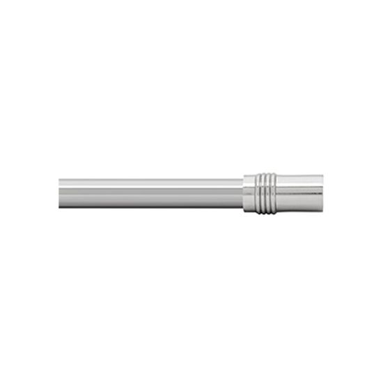 Ensemble de tringles à rideaux en métal extensibles 28"-48" - Nickel