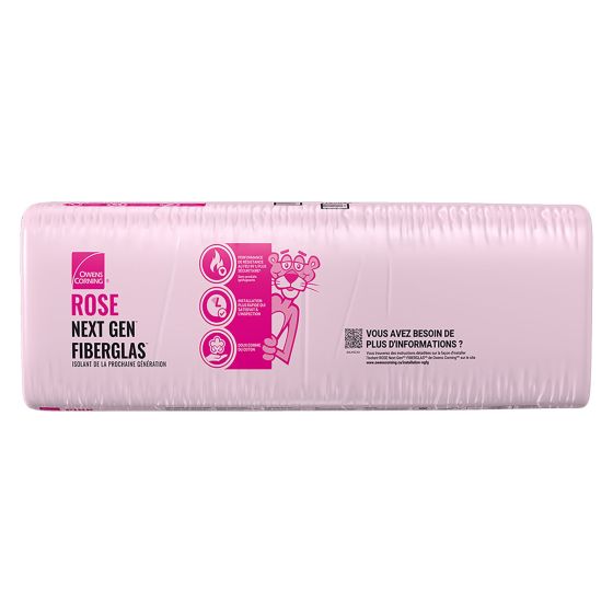 R-14 Pink Next Gen Fiberglas Insulation - Steel Stud - 16 1/4" x 48" x 6" - Covers 86.7 sq. ft