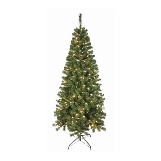 Christmas Tree - 200 LED Lights - White and Multi-Coloured - 5 Functions - 7'