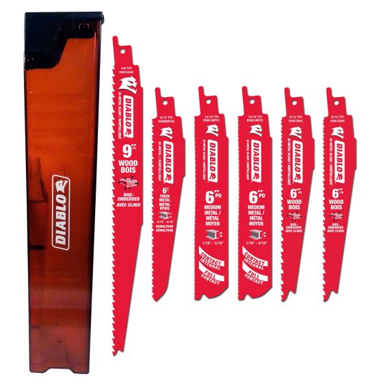 Ensemble de lames de scie alternative, 6/Pqt