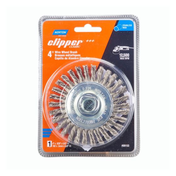Brosse métallique torsadée Clipper Classic, 4''