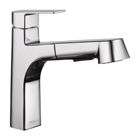 Xander Single Handle Pullout Kitchen Faucet - Chrome