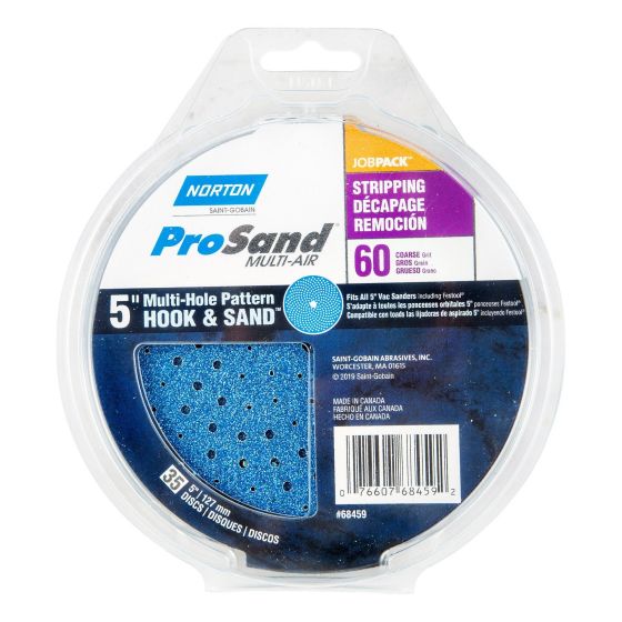 Disques abrasifs Norton ProSand "Multi-Air Cyclonic,  5", Grain 60, 35/pqt