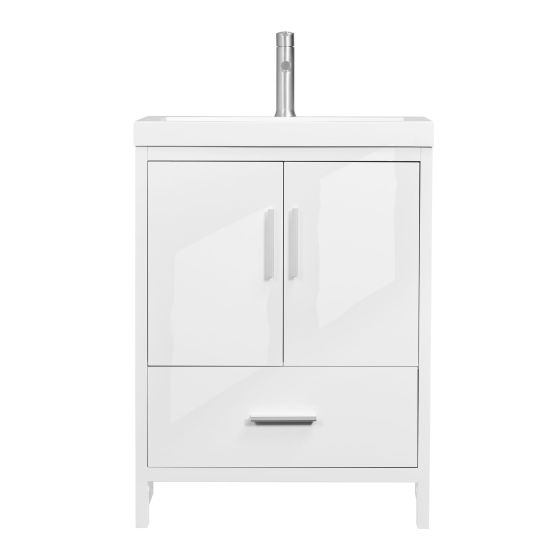 Meuble-lavabo, Smally, 2 portes/1 tiroir, blanc, 24" x 33 1/2"
