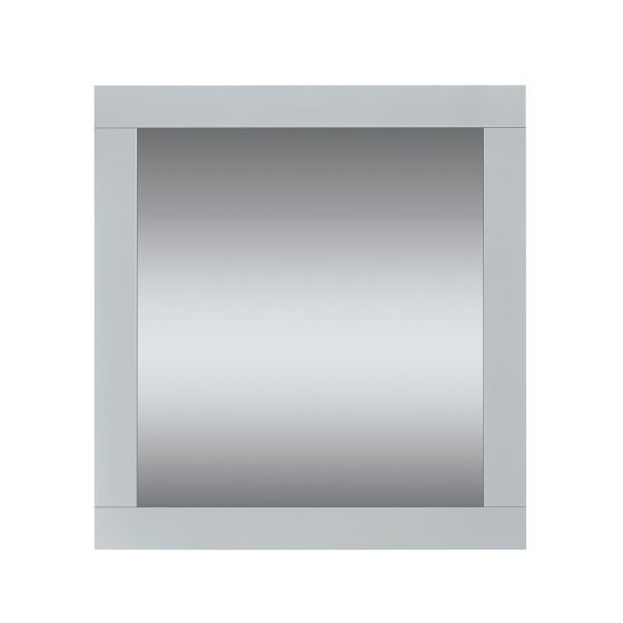 Miroir avec bordures 2 3/4", Nord, gris mat,  30” x 28”