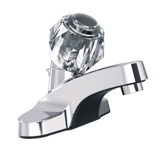Robinet de lavabo Hiall, 1 poignée, acier inoxydable