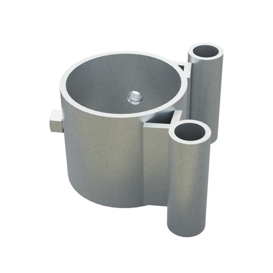 3 1/2 “ Collar + 2-Way Extended Hinge - 2 Gates