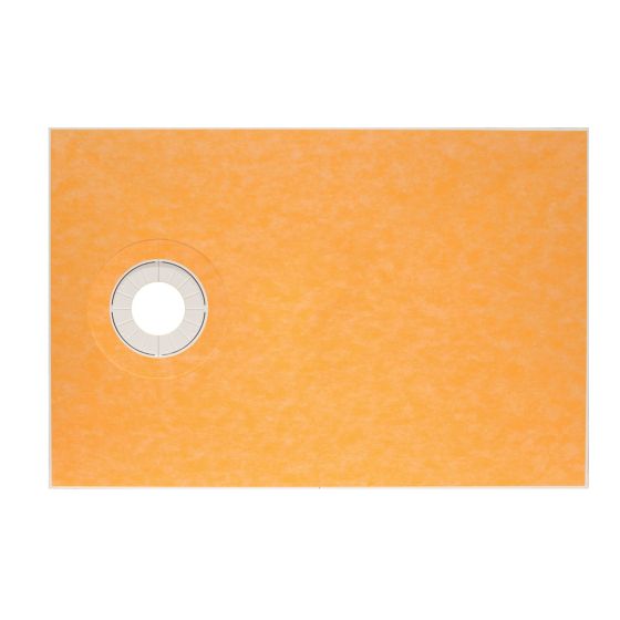 Kerdi Shower Tray - Off-Center Outlet - 38" x 60" x 1 1/8"