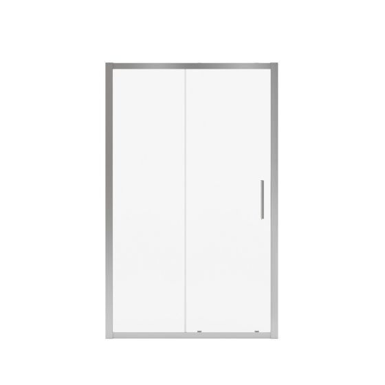 Porte de douche coulissante, Connect, 45"-46,5" x 72", verre clair, chrome