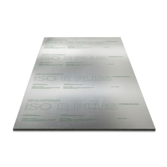 ISO R PLUS PREMIUM Vapour barrier Insulation Panel - 1/2" x 48" x 97 1/4"
