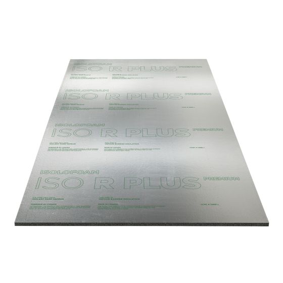 ISO R PLUS PREMIUM Vapour barrier Insulation Panel - 1/2" x 48" x 97 1/4"