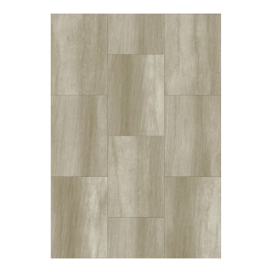 Tuile de vinyle, SPC, 5 mm, Bora, Sable, 12" x 24"
