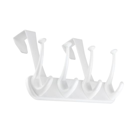 Utility Over-the-Door Hook - 4 Hooks - White
