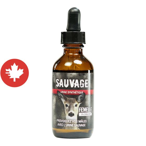Urine synthétique de chevreuil, femelle en chaleur, 60 ml