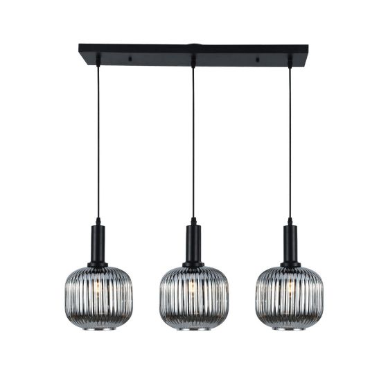 3-Light Pendant -Black