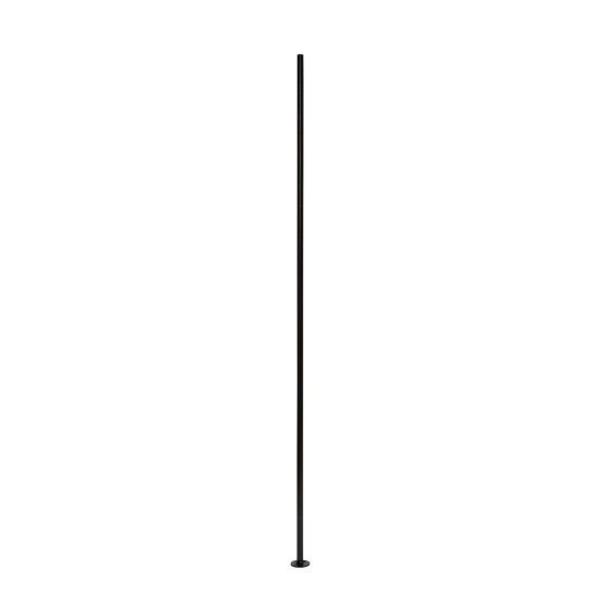 Barreau d'escalier, fer forgé, carré, 3/8" x 41", noir mat
