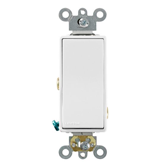 Interrupteur Decora, 1 voie,15 A, 120/277 V, blanc