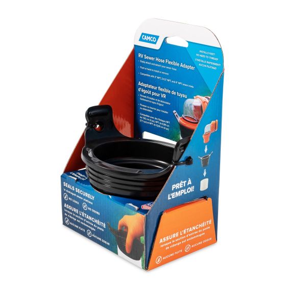 3-in-1 Flexible RV Sewer Hose Adapter