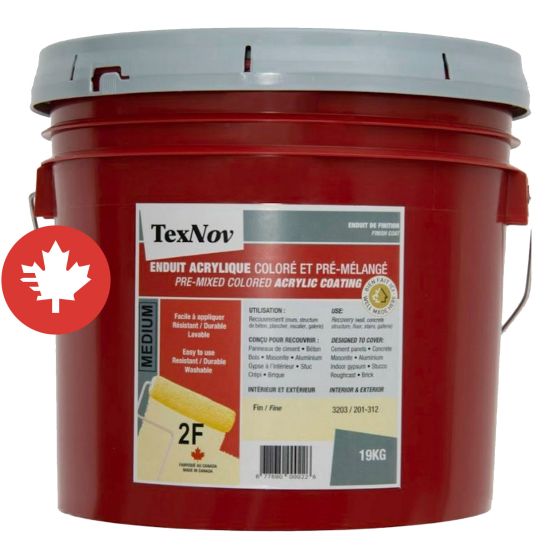 Enduit acrylique, fin, moyen, 11,4 l