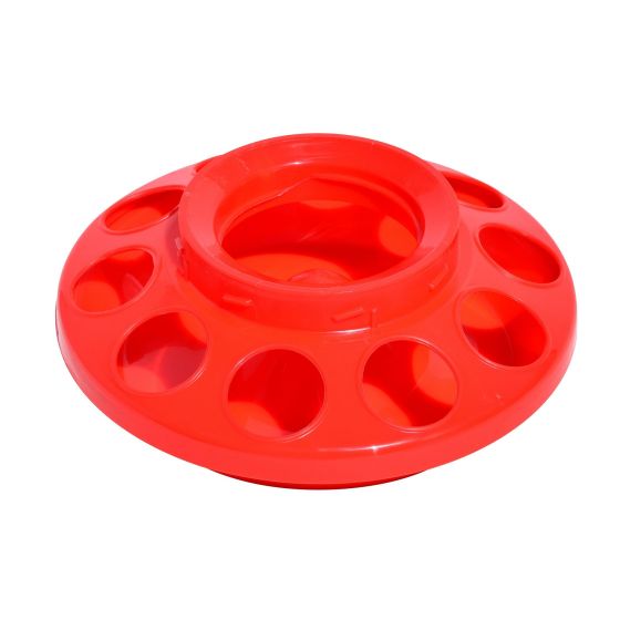 Poultry B4 Plastic Feeder Base - 1 L - Red