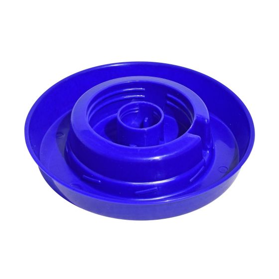 Poultry B4 Plastic Water Fount Base - 1 L - Blue