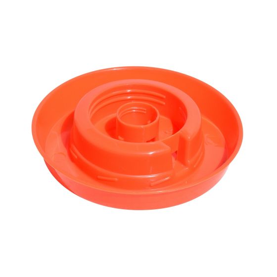 Poultry B4 Plastic Water Fount Base - 1 L - Orange