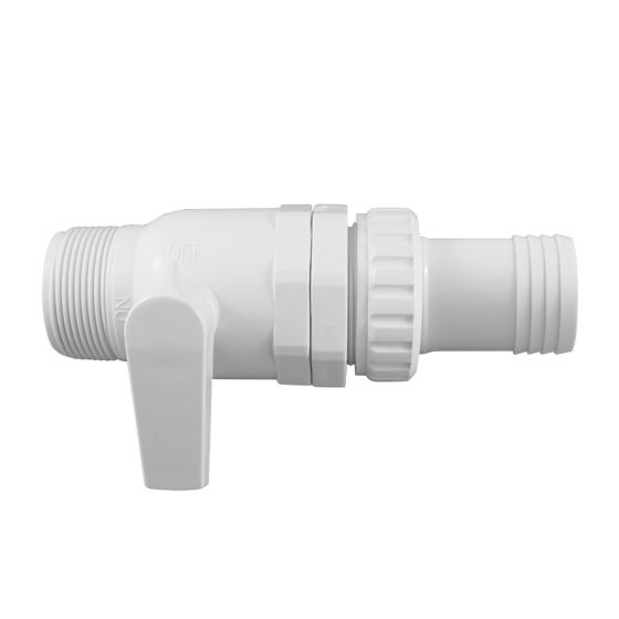 Pool 2-Way Valve -  Threaded - Barbed -1 5/8"