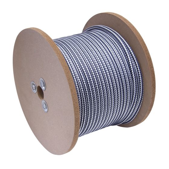 Ligne d'ancrage de nylon à tressage double en losange, blanc, 3/8" x 300'