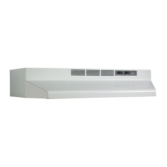 Hotte sous-armoire de série BU2, 24", puissance maximale de 210 pi³/min, blanc